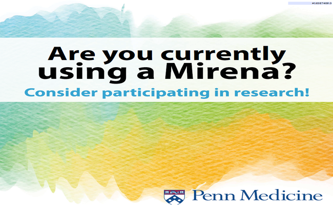 Study Seeking Mirena IUD Users (Compensated)