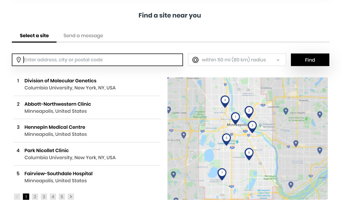 site-locator placeholder
